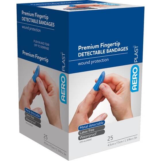 AeroPlast Premium Detectable Bandages – Fingertip Dressings>