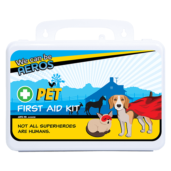 PET Plastic Waterproof First Aid Kit 21cm W x 7.5cm D x 13cm H>