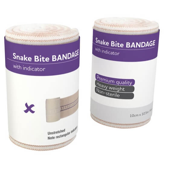 AEROFORM Snake Bite Bandage with Indicator 10cm x 10.5M Wrap/12>