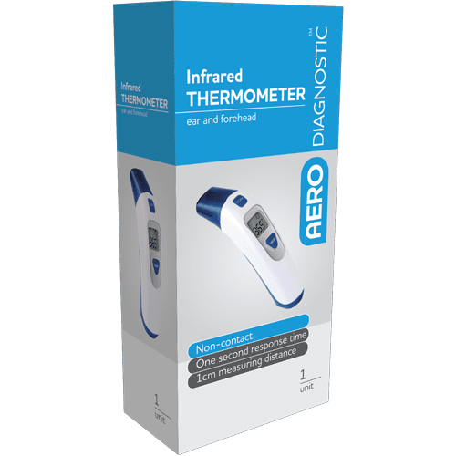 AERODIAGNOSTIC Personal Infrared Ear and Forehead Thermometer>