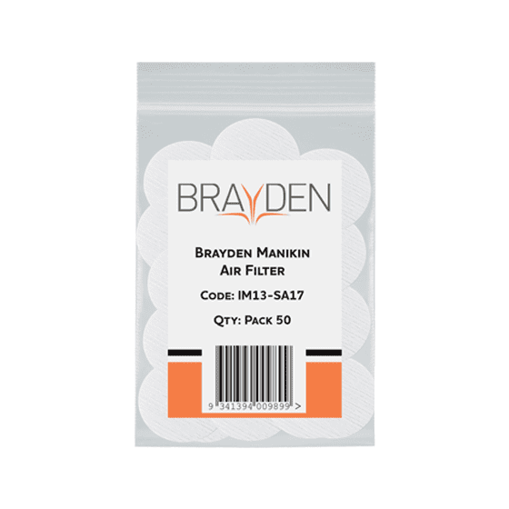 BRAYDEN Manikin Air Filter – Adult Pack/50>