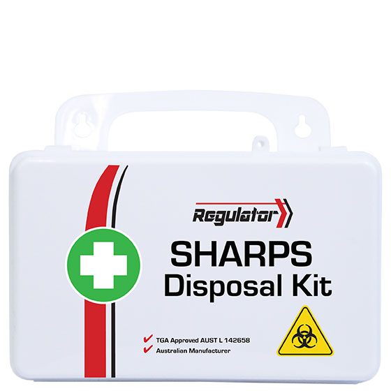 REGULATOR Sharps Disposal Kit 13 x 21 x 7.5cm>
