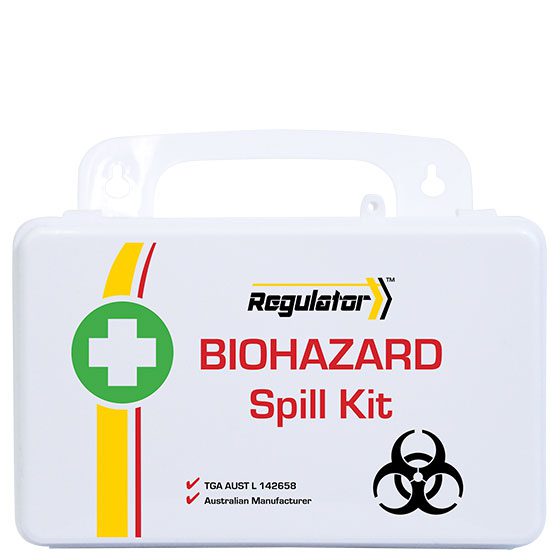 REGULATOR Biohazard Plastic Spill Kit 13 x 21 x 7.5cm>