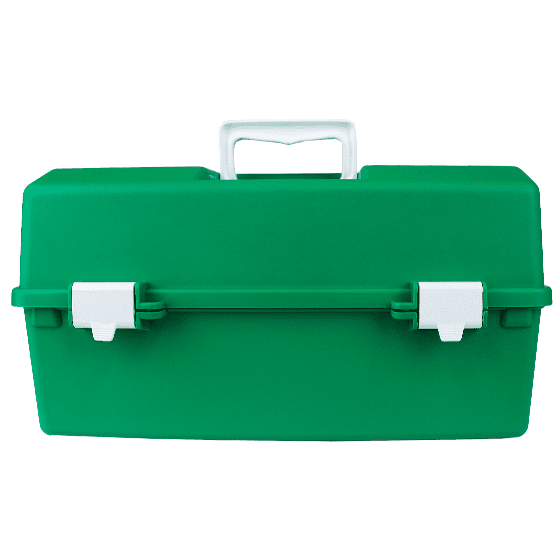 AEROCASE Green Plastic Tacklebox with 2 Trays 20 x 40 x 23cm>
