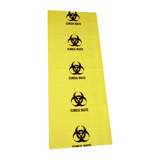 120L Biohazard Clinical Waste Bag 490 x 1200mm – 55um>
