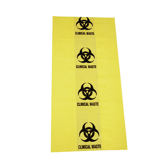 50L Biohazard Clinical Waste Bag 630 x 800mm – 55um>