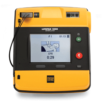 LIFEPAK 1000 Defibrillator with ECG Display & Manual Override>