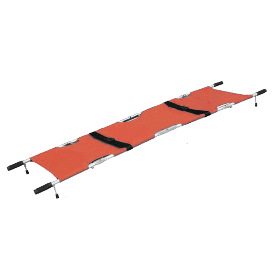 AERORESCUE Alloy Quad-Fold Emergency Pole Stretcher with Carry Case>