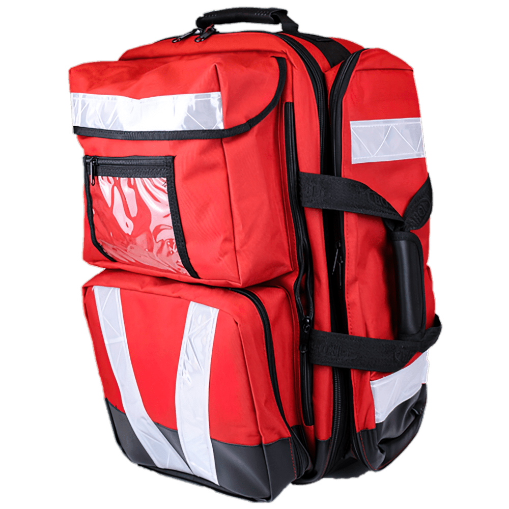 AEROBAG Red Trauma First Aid Backpack 48 x 54 x 32cm>