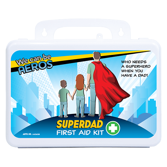 SUPERDAD 2 Series Plastic Waterproof First Aid Kit 13 x 21 x 7.5cm>