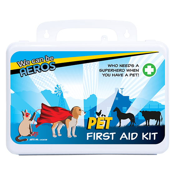 SUPERPET First Aid Kit Plastic Waterproof 21cm W x 7.5cm D x 13cm H>