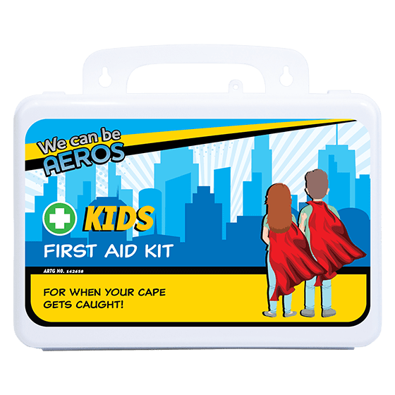 KIDS 2 Series Plastic Waterproof First Aid Kit 13 x 21 x 7.5cm>