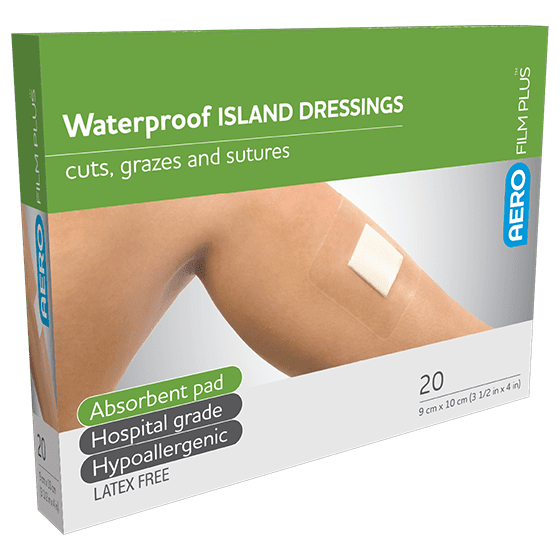 AEROFILM PLUS Waterproof Island Dressing 9 x 10cm Box/20 (GST Free)>