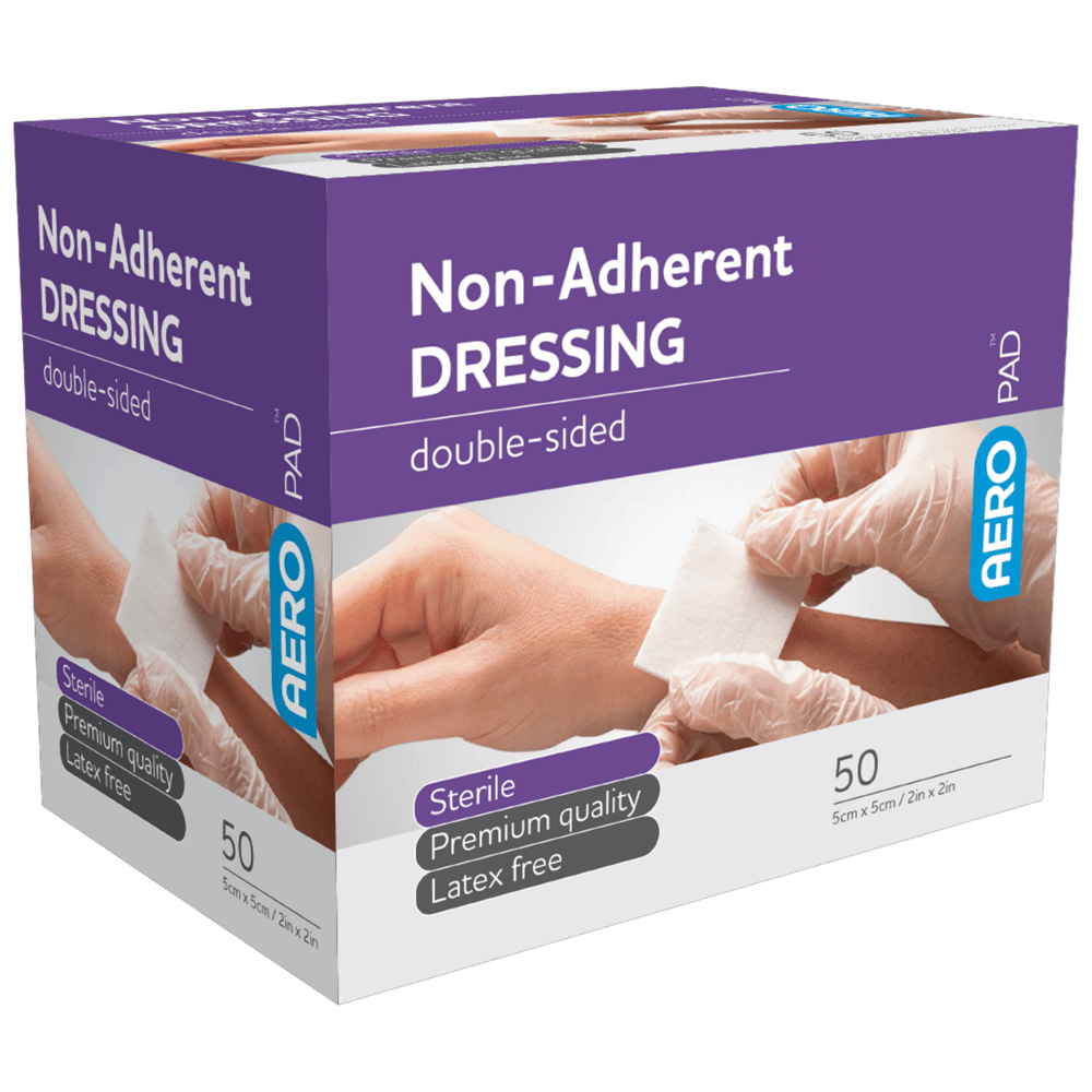 AEROPAD Non-Adherent Dressing 5 x 5cm Box/50>